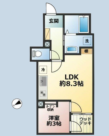 CS GARDEN飛田給の間取り