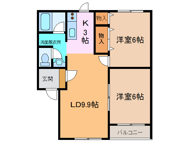 グロワールの間取り