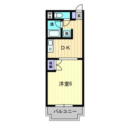 アルファ東古松Ⅱの間取り