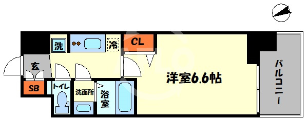 プレサンス大国町アドロッソの間取り|プレサンス大国町アドロッソ　間取り