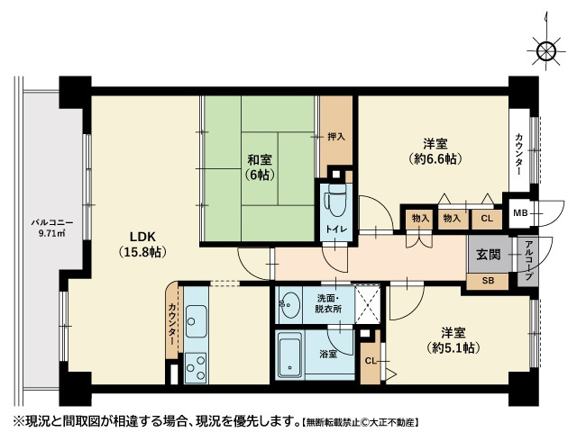 ファミール伊島の間取り