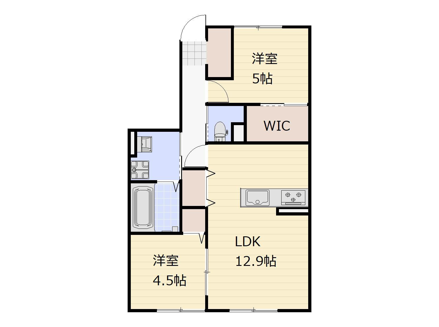 仮）津高新築アパート　の間取り