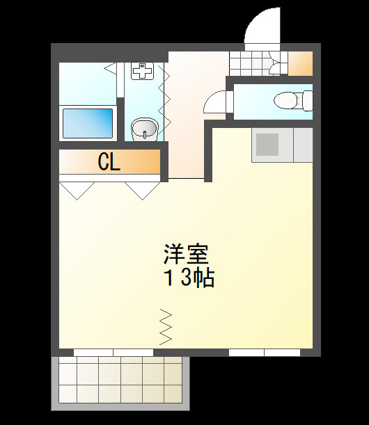 グランデュール医大南の間取り
