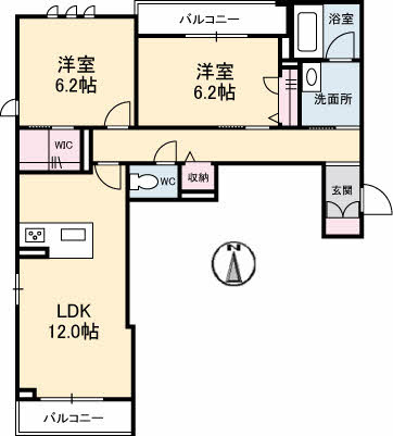 クレストヴェールⅦの間取り