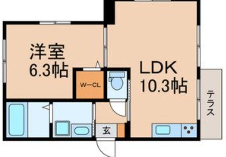 仲介手数料（賃料の1.10ヵ月）の50％OFF対象物件！の間取り