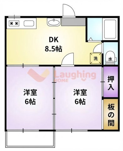 萩尾コーポの間取り