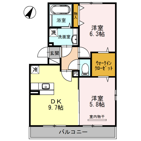 クレアの間取り
