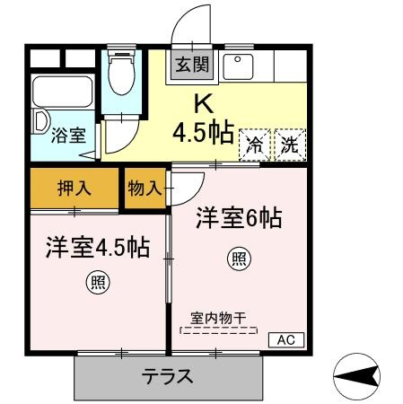 サマックス　アルテールの間取り