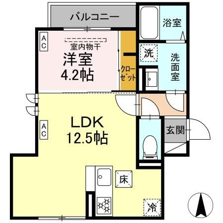 セレスティア扇Ⅵの間取り