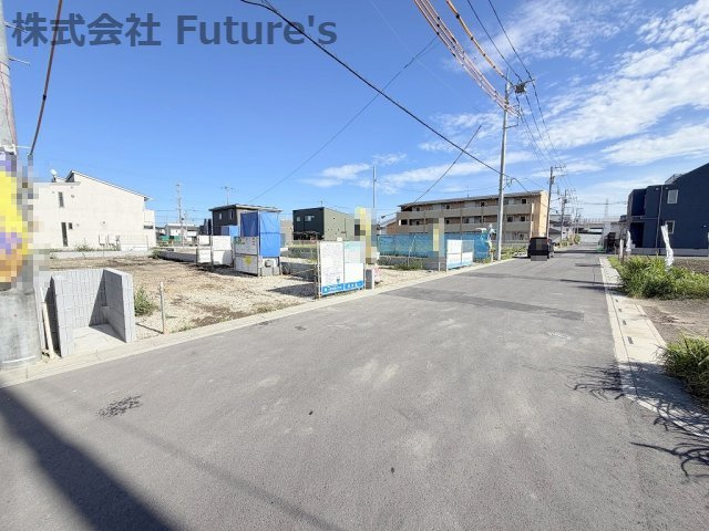 八潮市大字大原　新築戸建　全4棟　4号棟の前面道路含む現地写真|前面道路含む現地写真です。