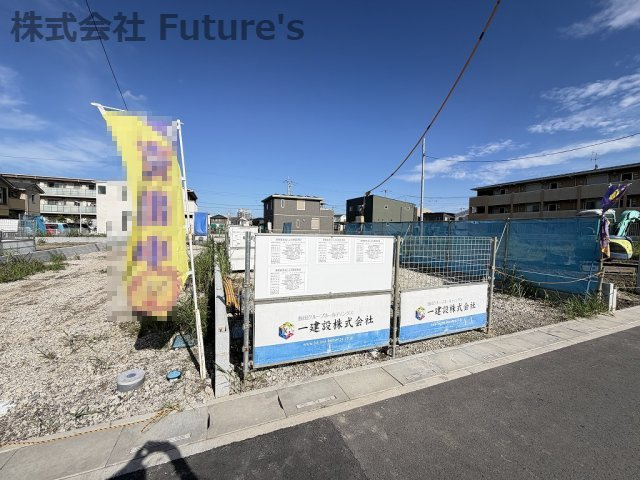 八潮市大字大原　新築戸建　全4棟　4号棟の外観|現地の写真になります。