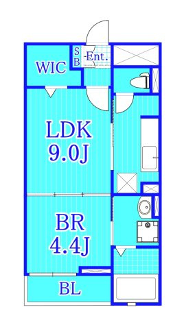 ヴェルジェ天王町の間取り