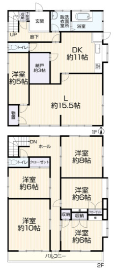 【間取り】 | 高崎市江木町　中古住宅