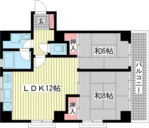 ケンコーハイツの間取り