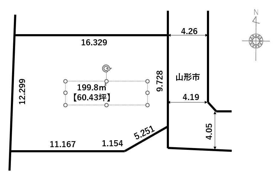 山形市小白川町【売地】