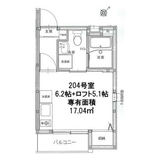 ルーブル調布二番館の間取り