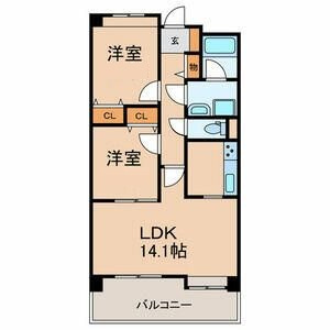 【間取り】 | ＣＯＭＦＯＲＴＨＩＬＬ上本郷 | 間取りです。