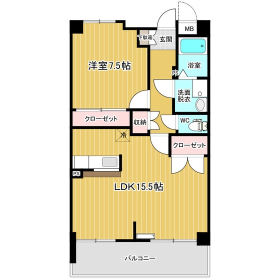 ファインステージ岡弥の間取り
