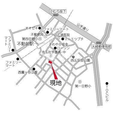 【地図】アーデン目黒不動前