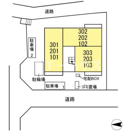 ベルフルールの区画図