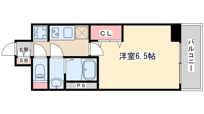 【間取り】 | プレサンスOSAKA西中島リエゾン
