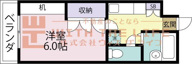 ロックフィル瀬下【キャッシュバック対象物件】の間取り