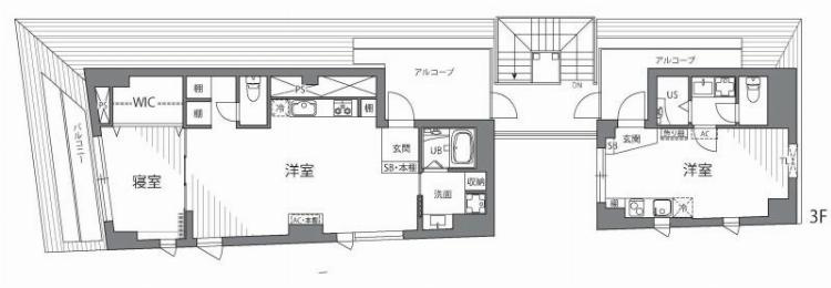 グランヴィレッジ千歳烏山の間取り|間取り図