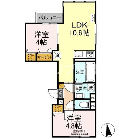 maison de AINAの間取り