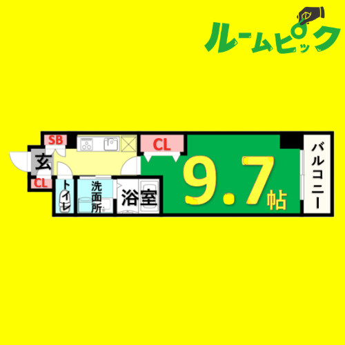 SMILE CITY M　名古屋市賃貸　仲介手数料無料の間取り