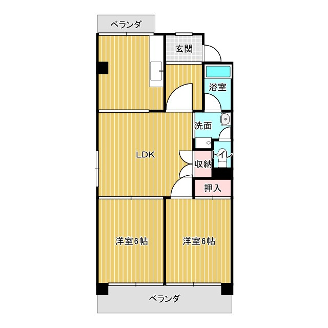 アーバン京命Ⅱの間取り