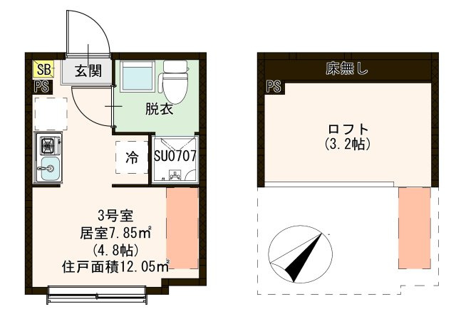 【間取り】 | ハーモニーテラス徳丸Ⅲ