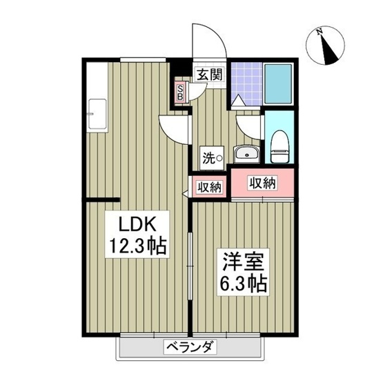 【間取り】 | フラワーコーポ