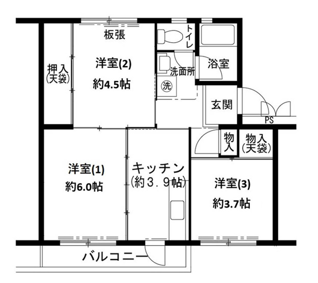 【間取り】 | ビレッジハウス志染