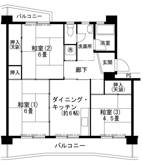 【間取り】 | ビレッジハウス志染