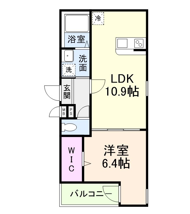 フジパレス今川Ⅱ番館の間取り