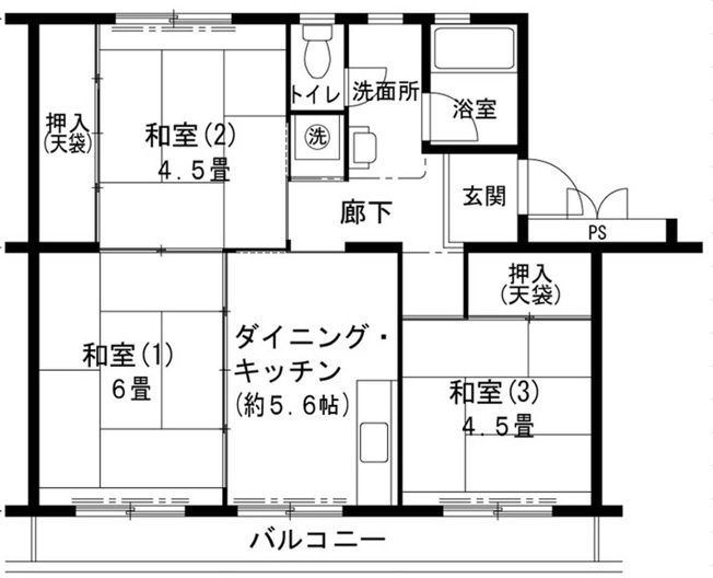 【間取り】 | ビレッジハウス志染