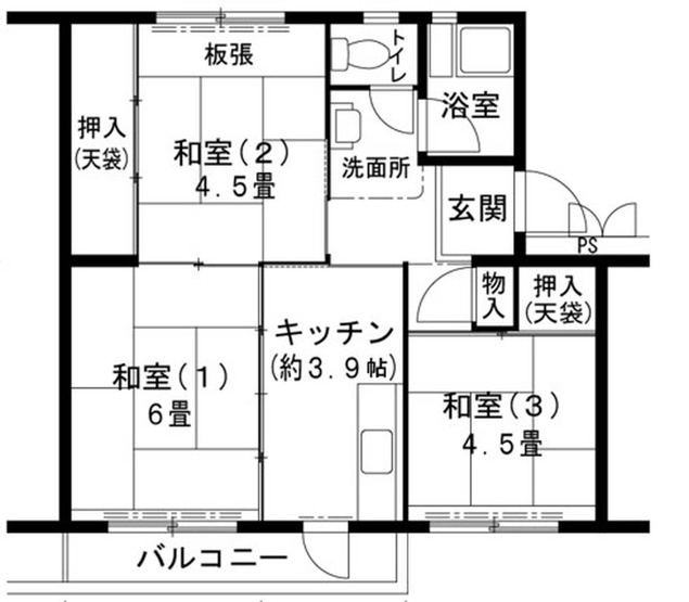 【間取り】 | ビレッジハウス志染