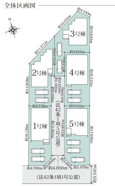 仲介手数料無料）一宮市今伊勢町本神戸０１期　３号棟の区画図|区画図