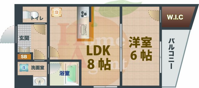 【間取り】 | Residence　koenji　Square | 1LDKのお部屋です。