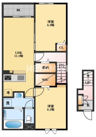 エミネント中里の間取り