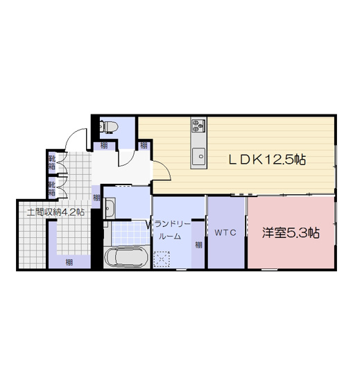 【間取り】 | 仮）旭本町新築AP　北棟