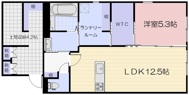 【間取り】 | 仮）旭本町新築AP　北棟