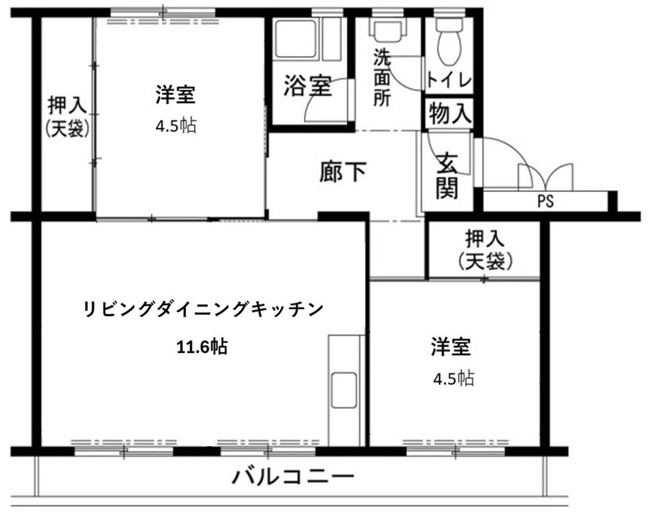 【間取り】 | ビレッジハウス志染