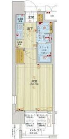 ライジングコート深江本町フラワーパークの間取り