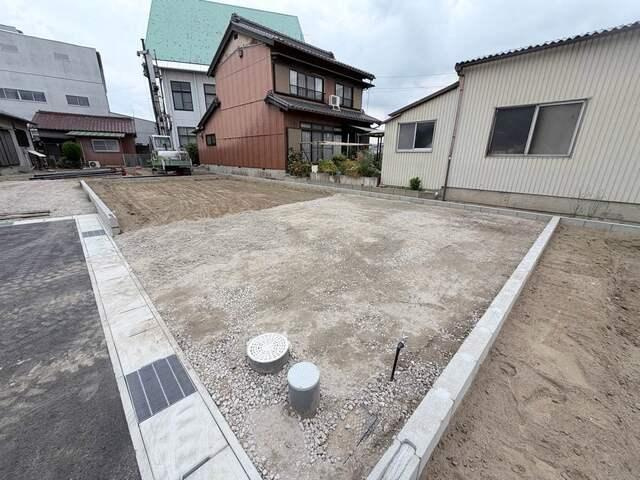 新築戸建て・仲介手数料無料）一宮市今伊勢町本神戸０１期　４号棟の外観|４号棟　現地土地写真