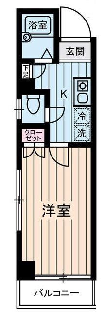 ジュネスＭの間取り|間取りです。