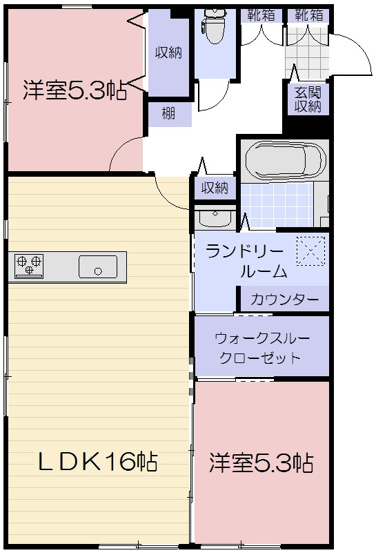 【間取り】 | 仮）旭本町新築AP　南棟