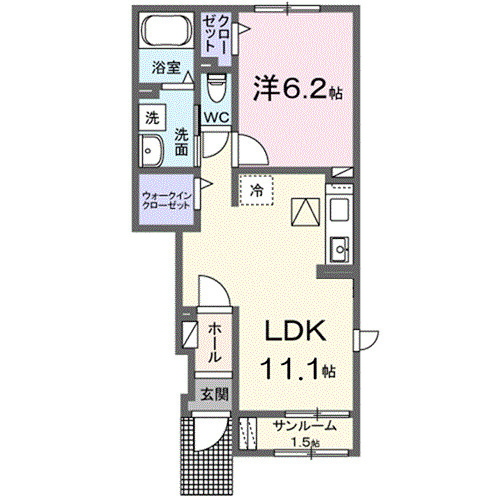イリ―デⅢの間取り
