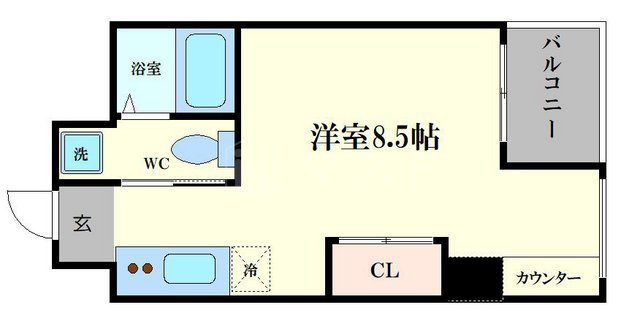 レオンコンフォート弁天町の間取り