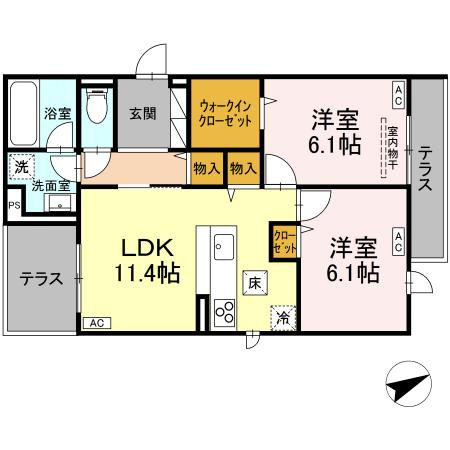 【間取り】 | クラシアス-国領町4丁目-